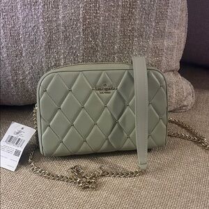 Kate Spade  Carey Sage Quilted Crossbody Bag
